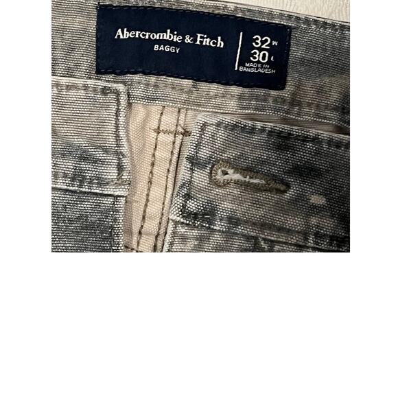 Abercrombie & Fitch Baggy Black Gray Jeans 32x30 - Picture 3 of 3